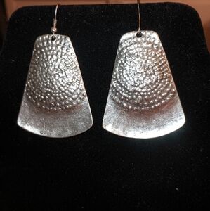 Bell Shaped Silver Earrings